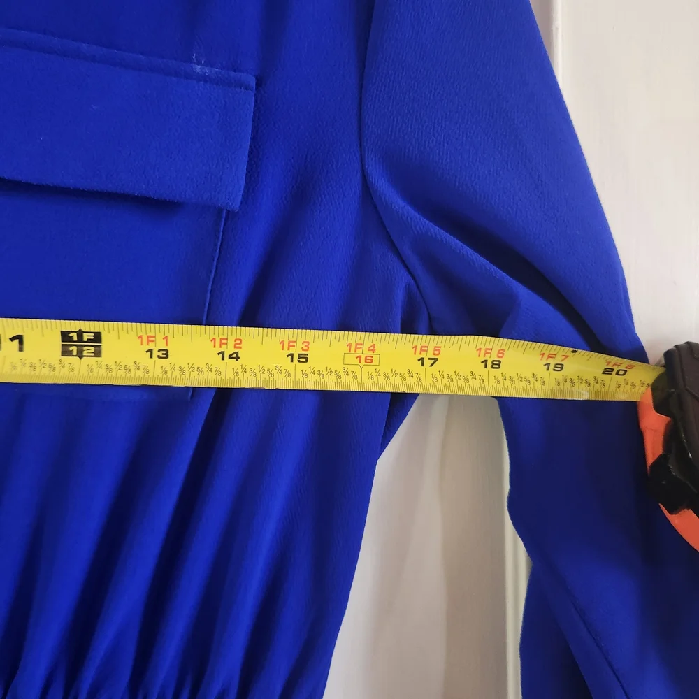 Monteaux Royal Blue Shirt Dress - Picture 7 of 7